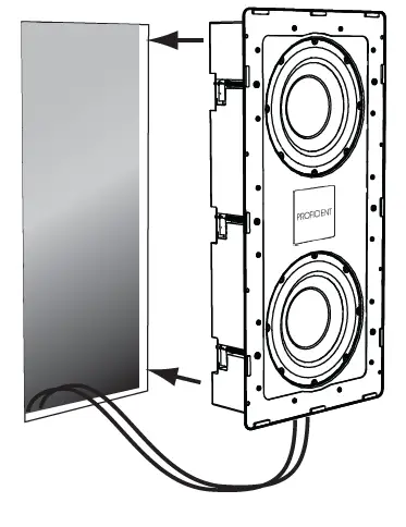 PROFICIENT PAS-HRSIW8-CAB High Resolution Series In Wall Subwoofer fig 11
