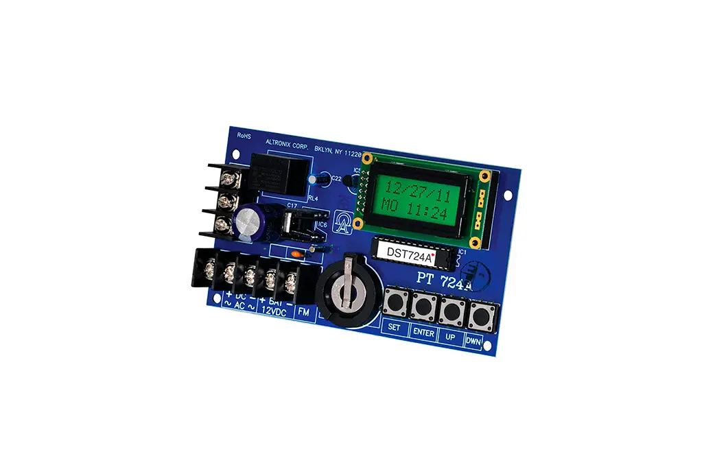 Altronix Pt724a Series 365 Day 24 Hr. Timer And Controllers Installation Guide Altronix Pt724a Series 365 Day 24 Hr. Timer And Controllers Installation Guide