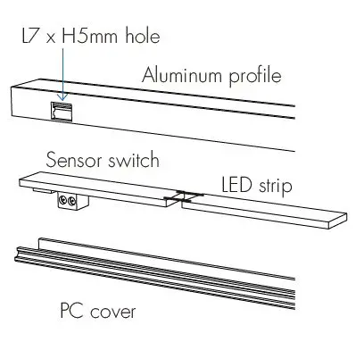 SKYDANCE E1-D Door Sensor Switch fig 2