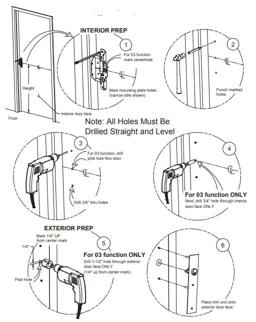 DETEX 03A 689 Nightlatch Pullplate Trim fig (3)
