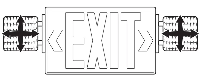 Commercial Electric EECLEDRGMVRHC Dual Color LED Exit Emergency Light Remote Capable -Figure 14