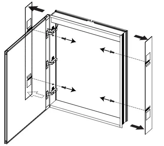 FRALIMK NIKA-W3MCL2030L Lighted Medicine Cabinet with Mirror 12