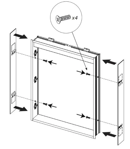 FRALIMK NIKA-W3MCL2030L Lighted Medicine Cabinet with Mirror 34
