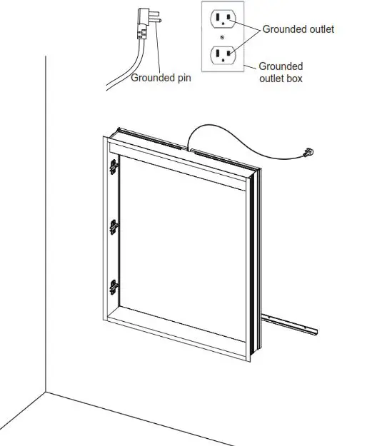 FRALIMK NIKA-W3MCL2030L Lighted Medicine Cabinet with Mirror 35