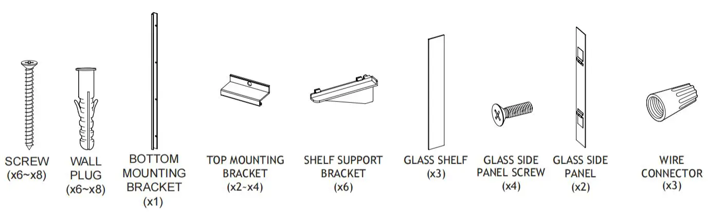 FRALIMK NIKA-W3MCL2030L Lighted Medicine Cabinet with Mirror 9