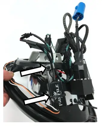 RENNLINE 911 LED or HID Headlight Upgrade Kit - projector shroud 1