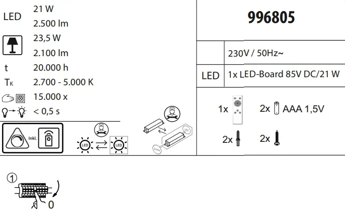 Leuchten Direkt 14755-18 LED Ceiling Lamp Living Room Daylight-fig6