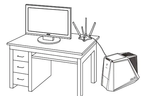 ASUS PCE-AC88 WiFi PCI Express - antenna base