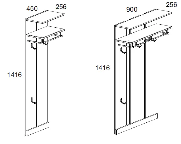 JAGGER АН-018.57.00.00 Coat Rack 1