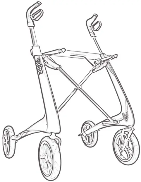 ACRE Carbon Fibre Ultralight Rollator-fig1