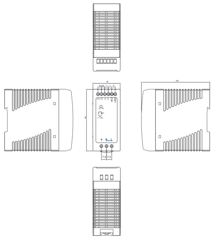 MEAN WELL DRA 60 Series 60W Single Output Switching Power Supply - FIGURE 9