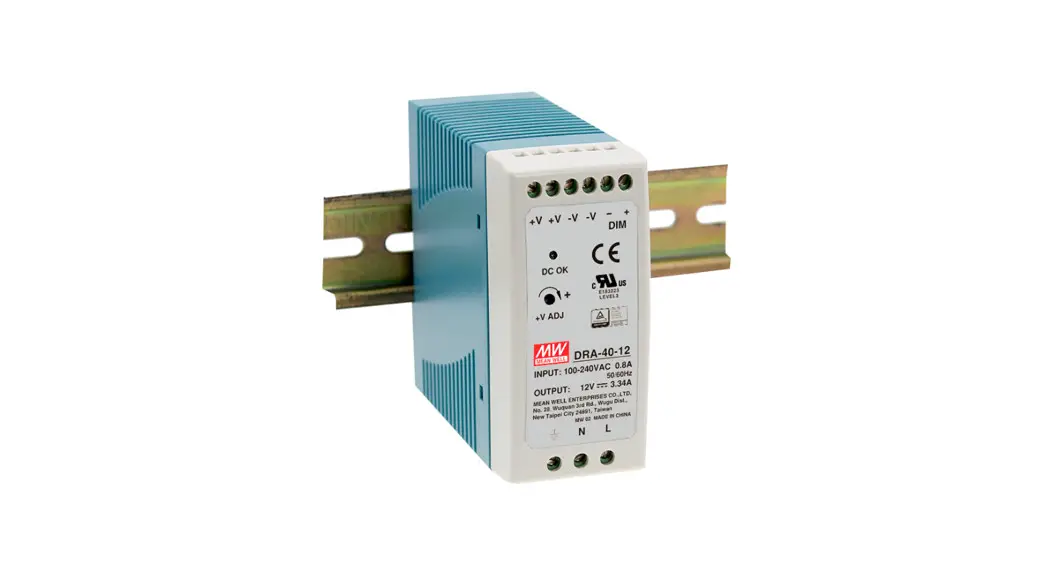 Mean Well Dra-60 Series 60w Single Output Switching Power Supply Owner's Manual Mean Well Dra-60 Series 60w Single Output Switching Power Supply Owner's Manual