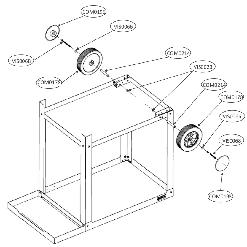 LE MARQUIER DVPE13 DVPI Vintage Pure Trolley - Assembly 3