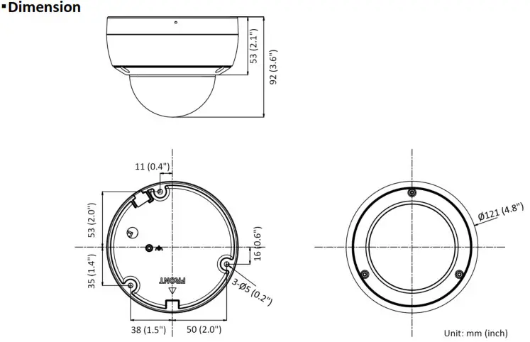 HIKVISION DS-2CD2146G2 - Dimension