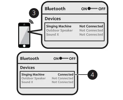 Singing Machine SML385UBK Bluetooth Karaoke System with LED Disco Lights-22