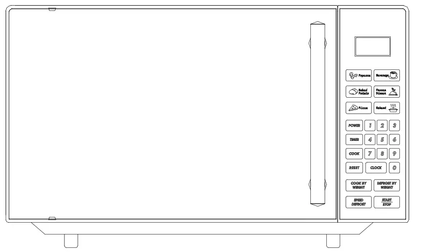 Avanti MT81K1BH Countertop Microwave Oven