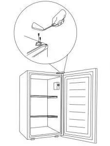 FIG 5 LEVELING YOUR FREEZER