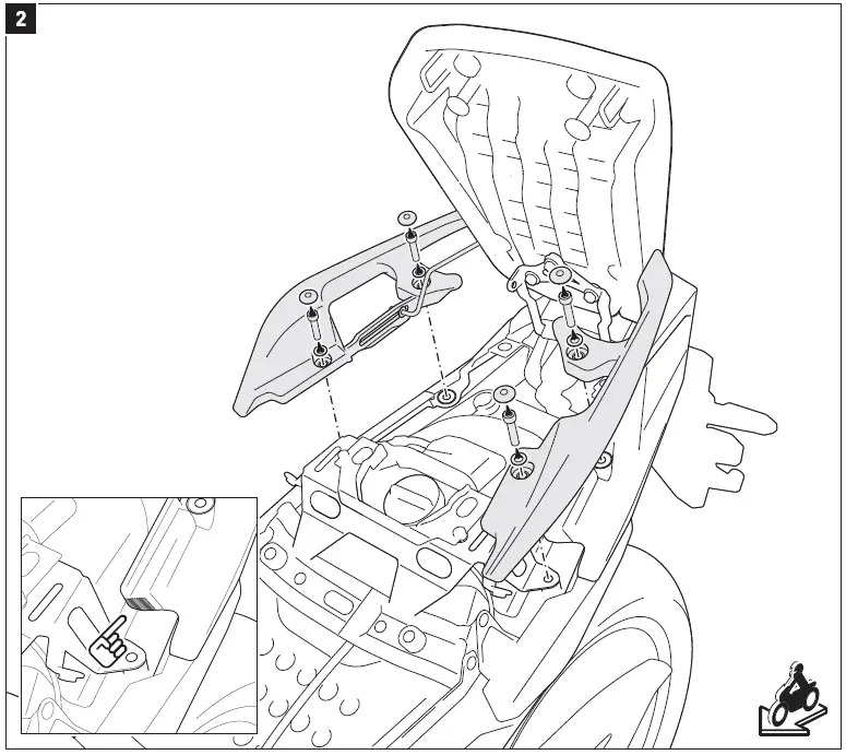 W-MOTECH-NC750X-Top-Case-System-Honda-Instruction-Manual-fig-4