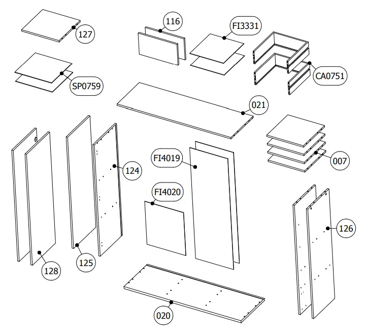Highboard Instructions