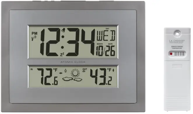 LA-CROSSE-TECHNOLOGY-512-1422GRY-Atomic-Digital-Wall-Clock-PRO