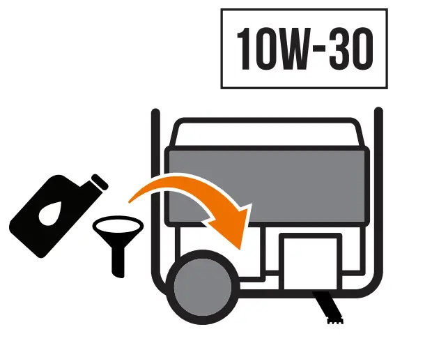 CHAMPION Portable Generator - Add oil.