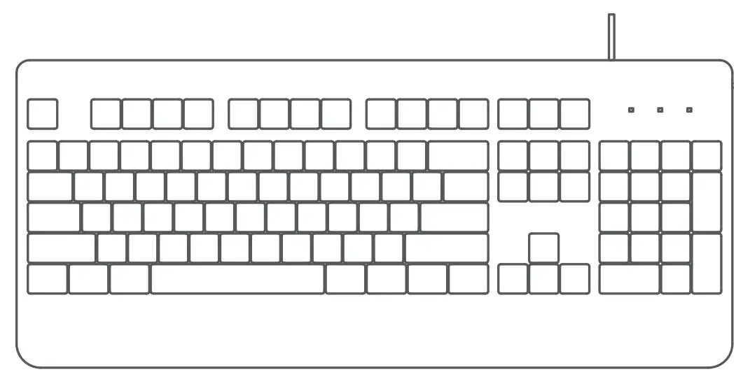 Keyboards CLPC268ABUS Wired Keyboard