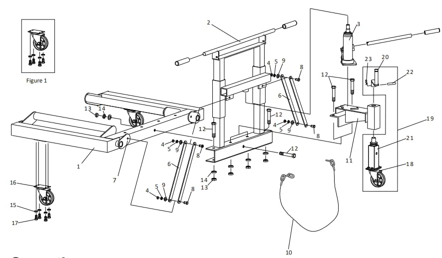 ATD Tools ATD-7227B Hydraulic Wheel Dolly - Fig 1