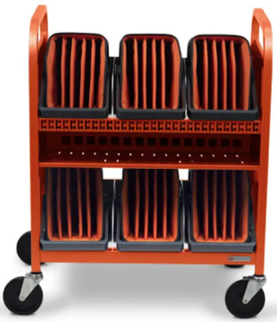 TVCT30CAD-AW Cube Transport Cart with Caddies