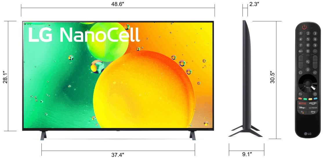 LG 55NANO75UQA 55 Inches NanoCell LED 4K UHD Smart -