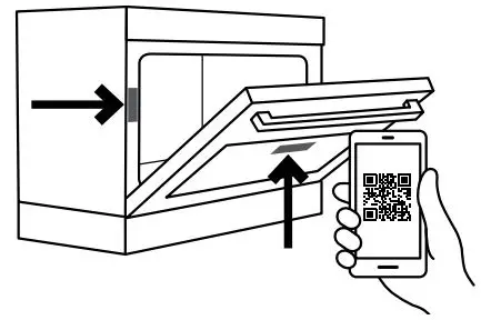 Westinghouse WLE600 Series Electric Oven with Coil Hob User Guide - Open the camera app on your smartphone and point at the QR code to scan