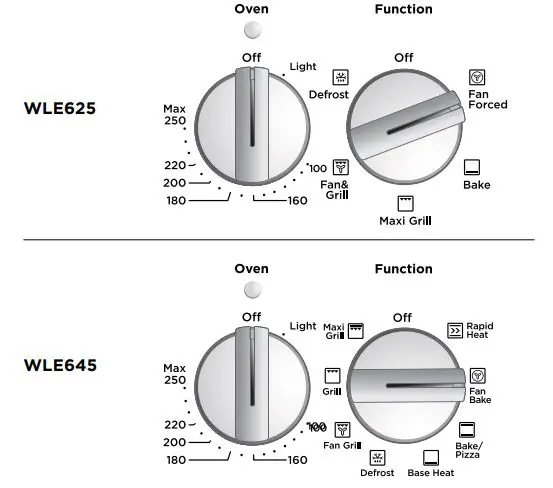 Westinghouse WLE600 Series Electric Oven with Coil Hob User Guide - WLE625 & WLE645