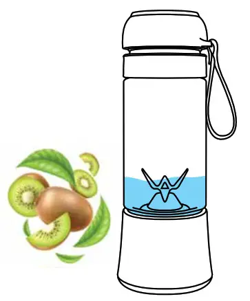 nuwave 28401 Portable Rechargeable Self-Cleaning On-The-Go Blender - Blending