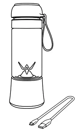 nuwave 28401 Portable Rechargeable Self-Cleaning On-The-Go Blender