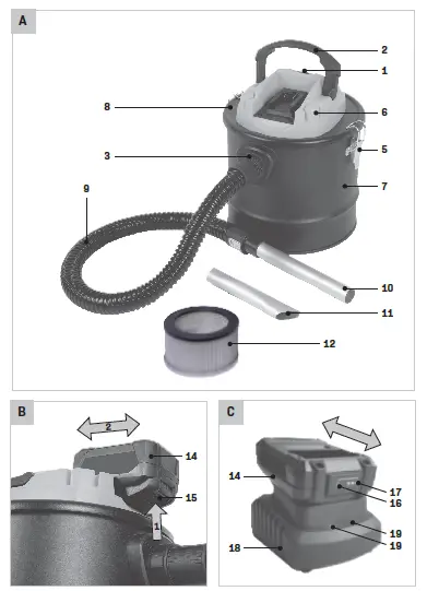 VONROC-VC507DC-Cordless-Vacuum-Cleaner-1