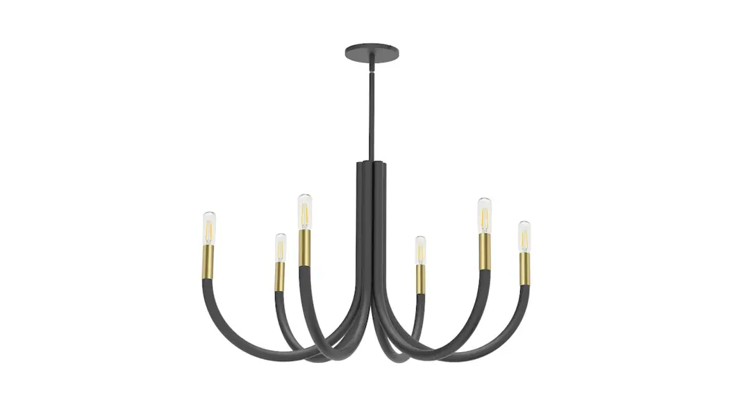 Dainolite Wan-286c Wand 6-light Black Modern/contemporary Chandelier Instruction Manual