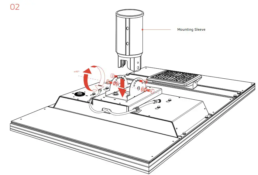 SOLTECH SUNLIKE 50W Solar LED Advanced Light - Installation 2