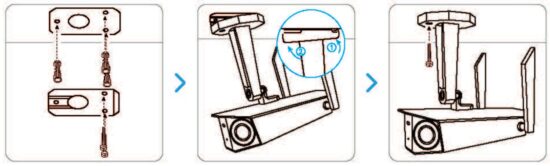 FIG 10 Mount the Camera to Ceiling