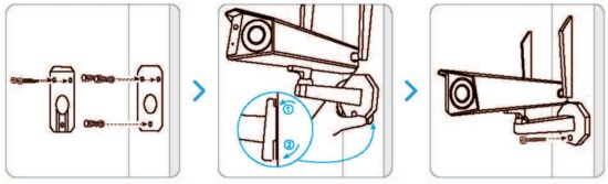 FIG 8 Mount the Camera to the Wall