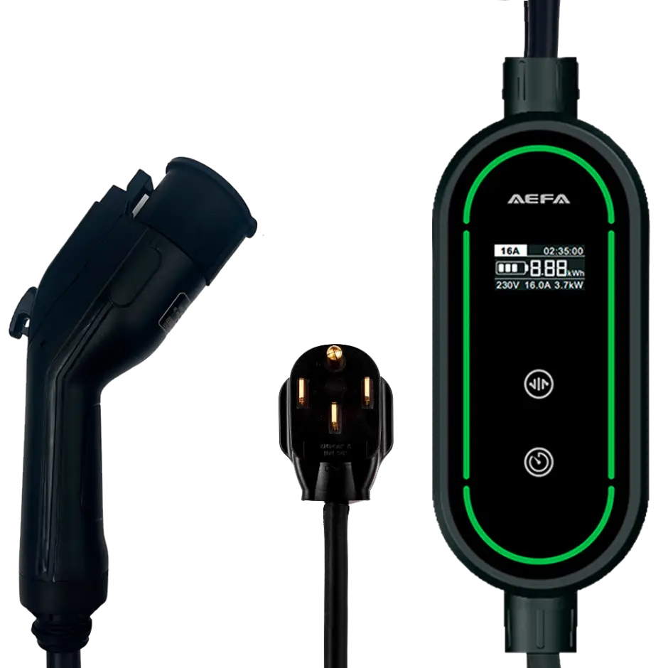 PORSCHE NEMA 6-50 Plug Level 2 Electric Vehicle Charger-FIG1