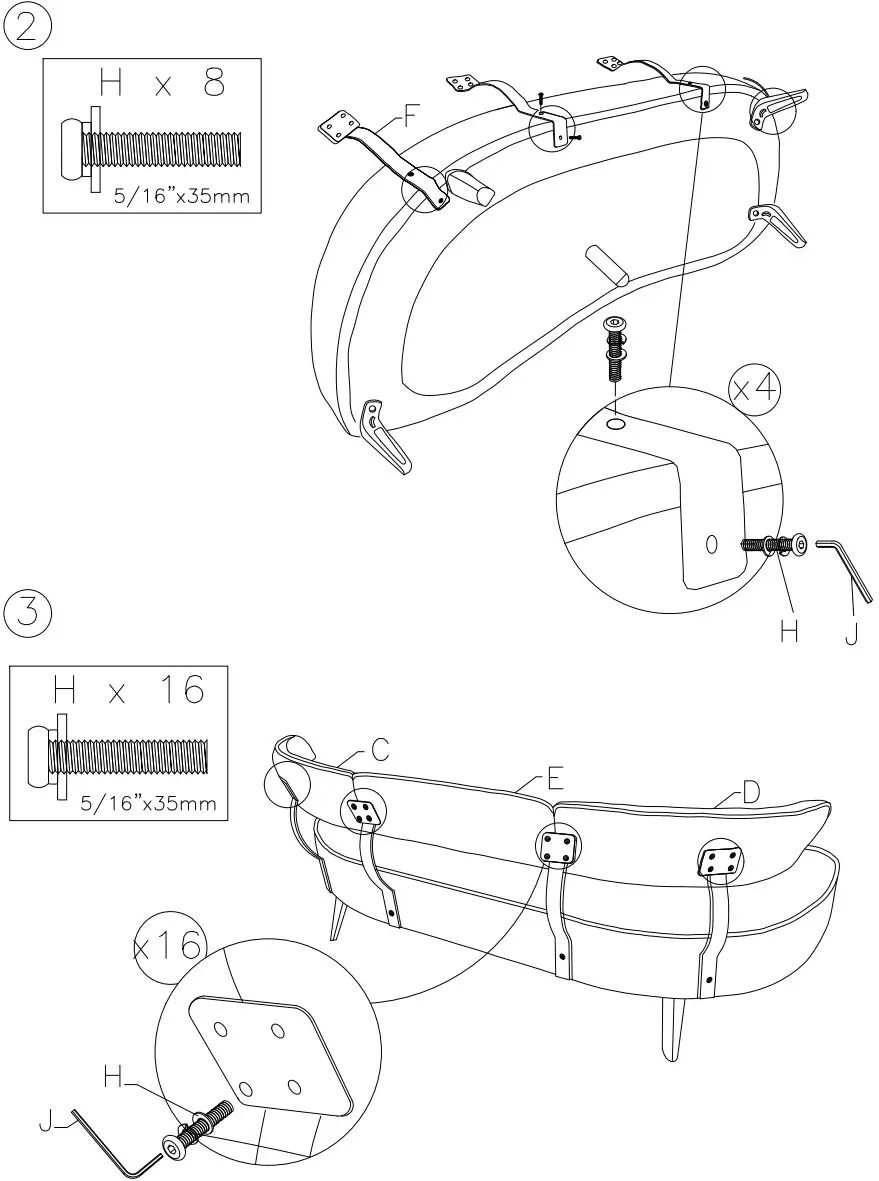 ASHLEY 2440138 Furniture Hollyann Rust Rta Sofa - Figure 3
