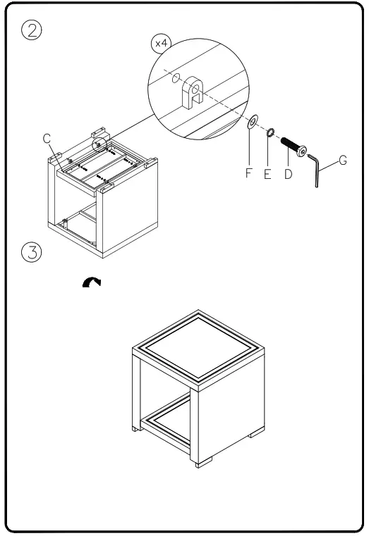 ASHLEY P783-702 Furniture Grasson Lane Square End Table - 3