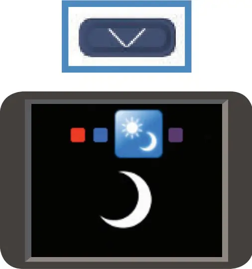 To change the Day/Night setting