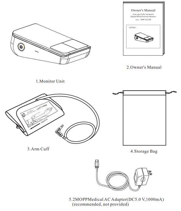 JOYTECH DBP-62A2B Arm-type Fully Automatic Digital Blood Pressure Monitor - Figure 4