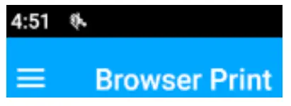 ZEBRA Browser Print Android - Print