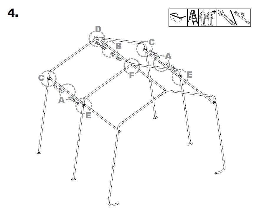 Scotts-70496-Storage-Shed-10-x-15-x 8’-Green-PeaK-10