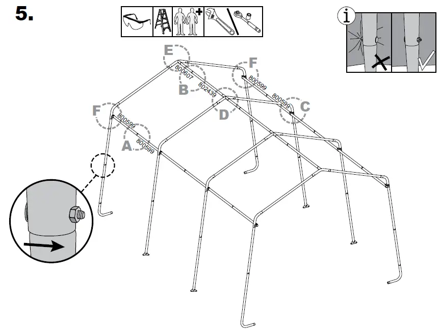 Scotts-70496-Storage-Shed-10-x-15-x 8’-Green-PeaK-12