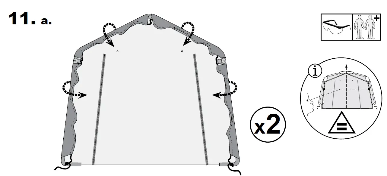 Scotts-70496-Storage-Shed-10-x-15-x 8’-Green-PeaK-22
