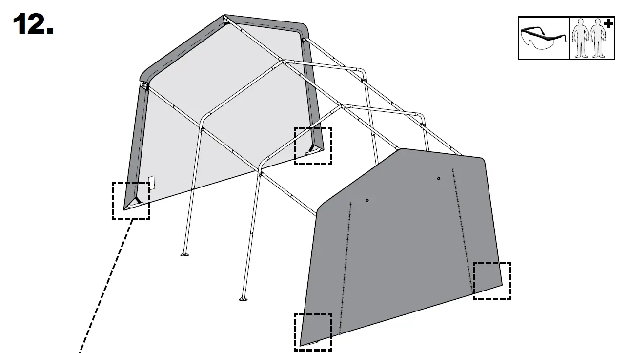 Scotts-70496-Storage-Shed-10-x-15-x 8’-Green-PeaK-25