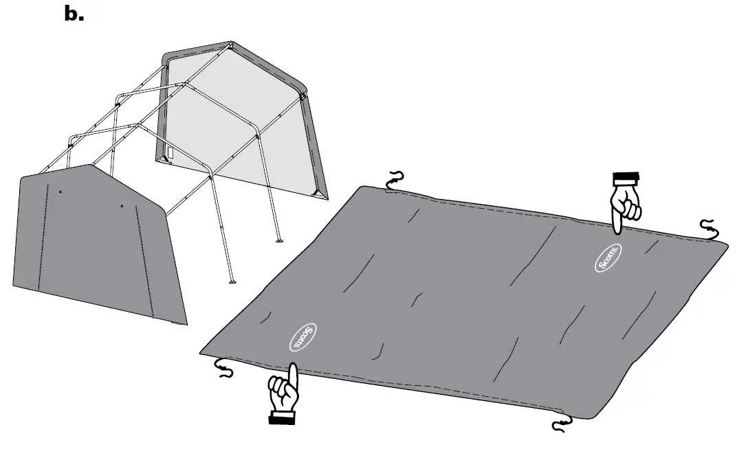 Scotts-70496-Storage-Shed-10-x-15-x 8’-Green-PeaK-28