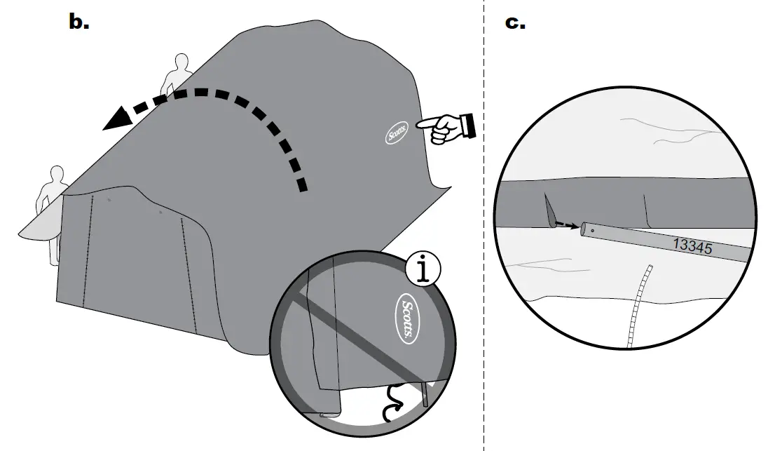Scotts-70496-Storage-Shed-10-x-15-x 8’-Green-PeaK-34